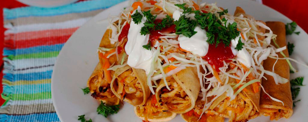 Receta Tacos de Pollo Rico con ensalada de repollo