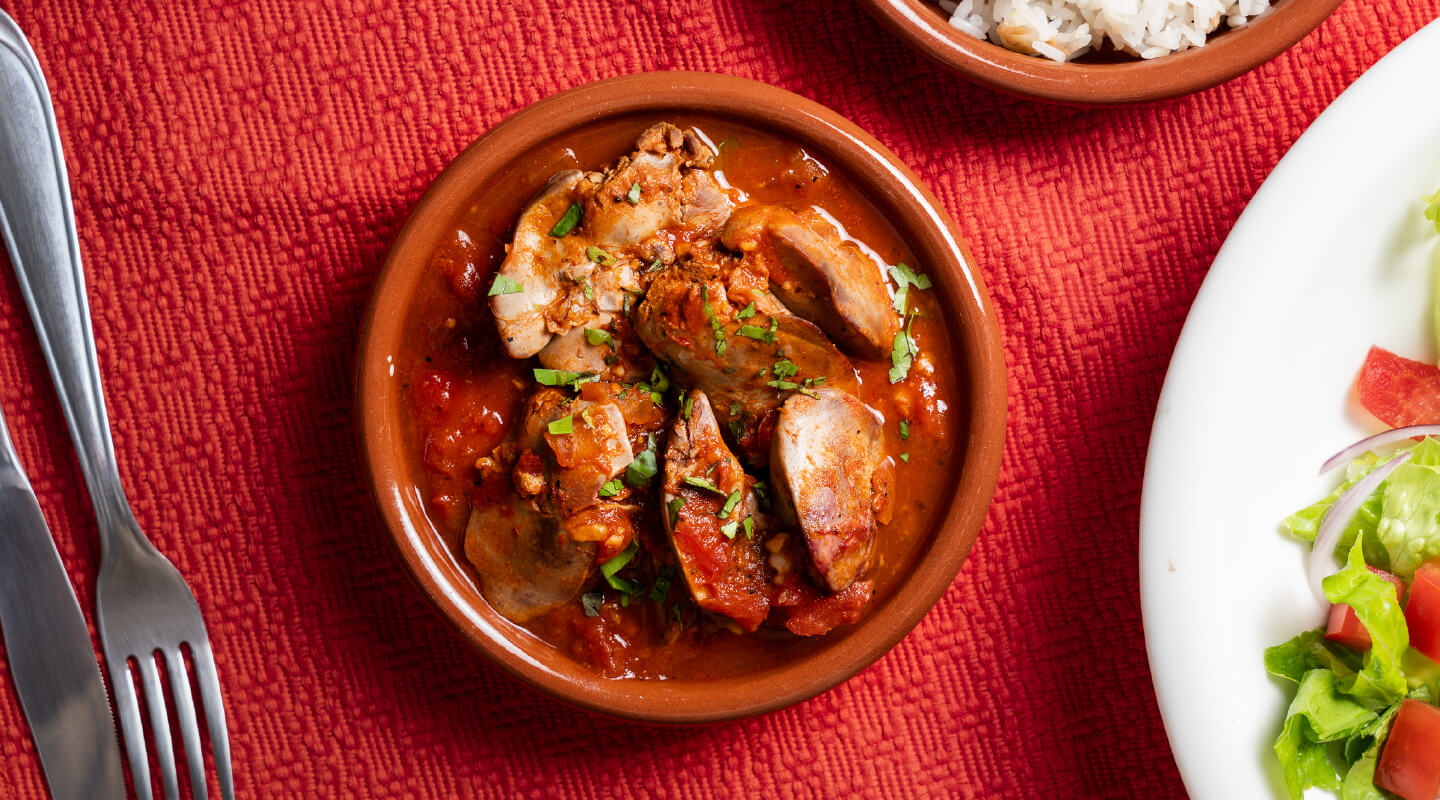 Hígado de Pollo en Salsa
