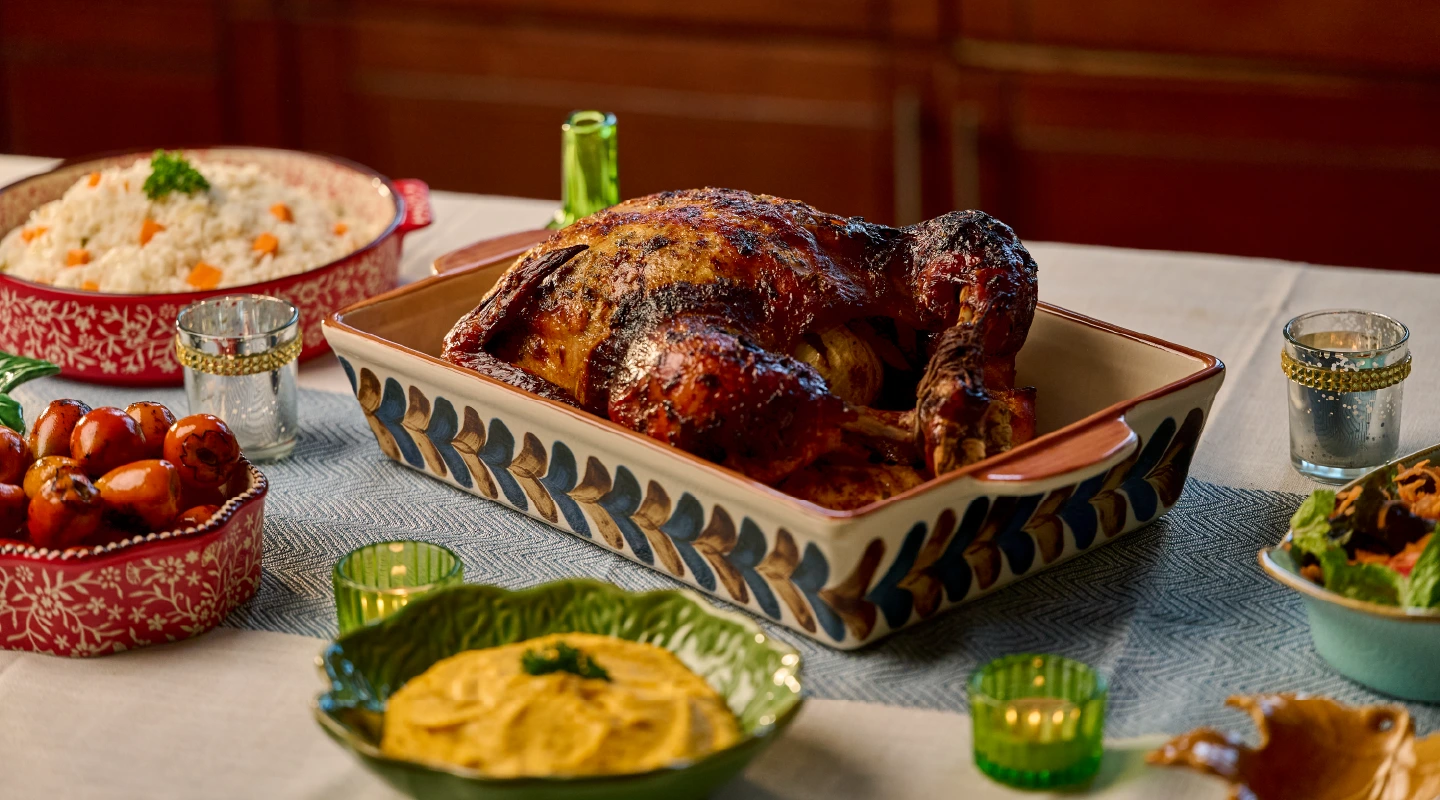 Pollo Horneado con Salsa de Pejibaye