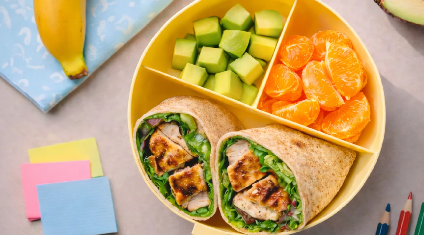 Wrap integral de pollo